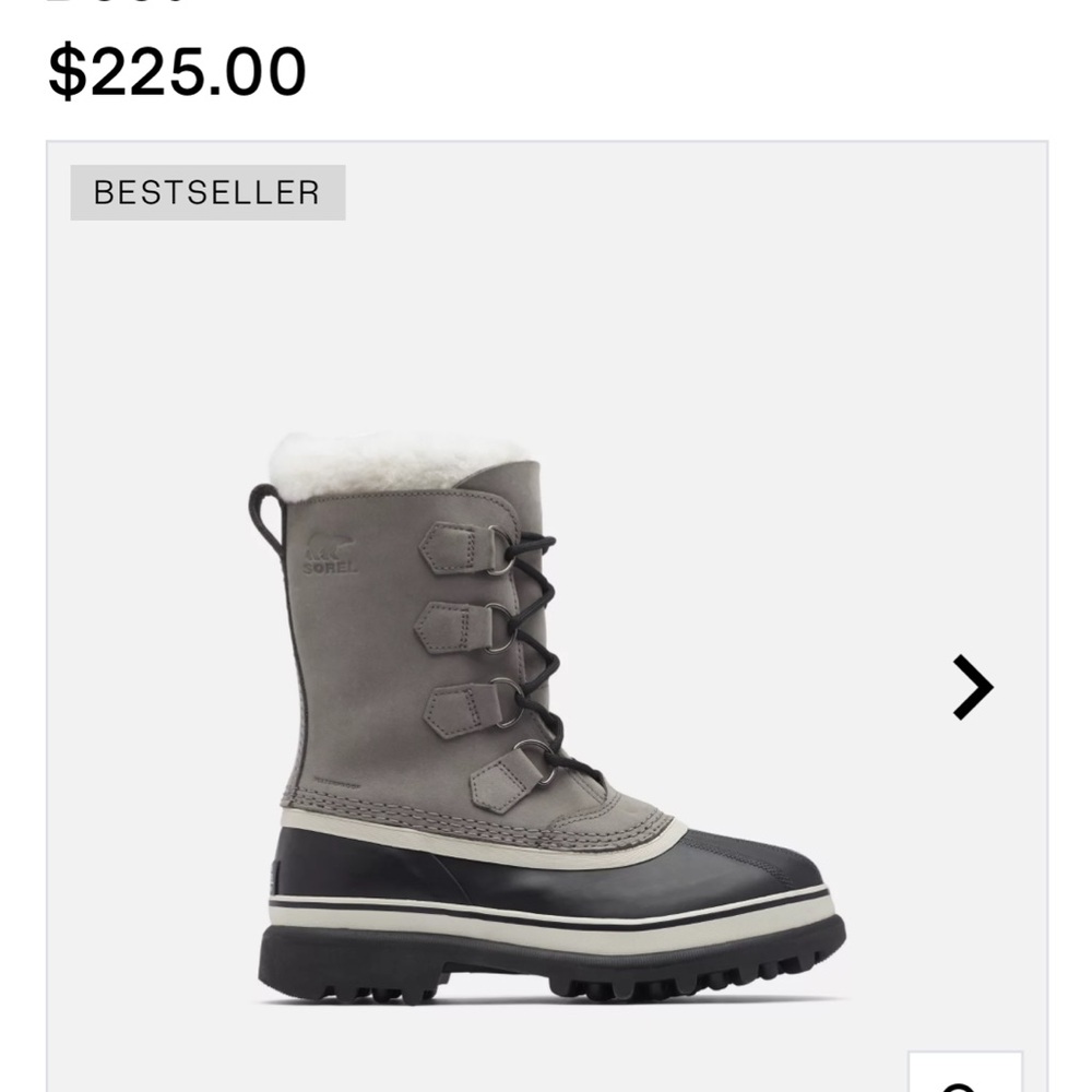 VERY lightly worn Sorel Caribou Wool-Lined Boots